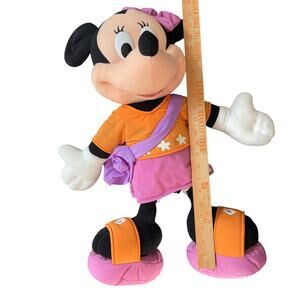Disney Jumbo Minnie Mouse Plush w/ Purse 2000 Fisher Price Toys R Us Stuffed Toy